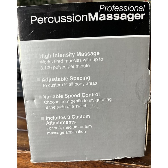 Homedics PA-100 Therapist Select Professional Percussion Dual Head Massager NEW - Picture 3 of 6